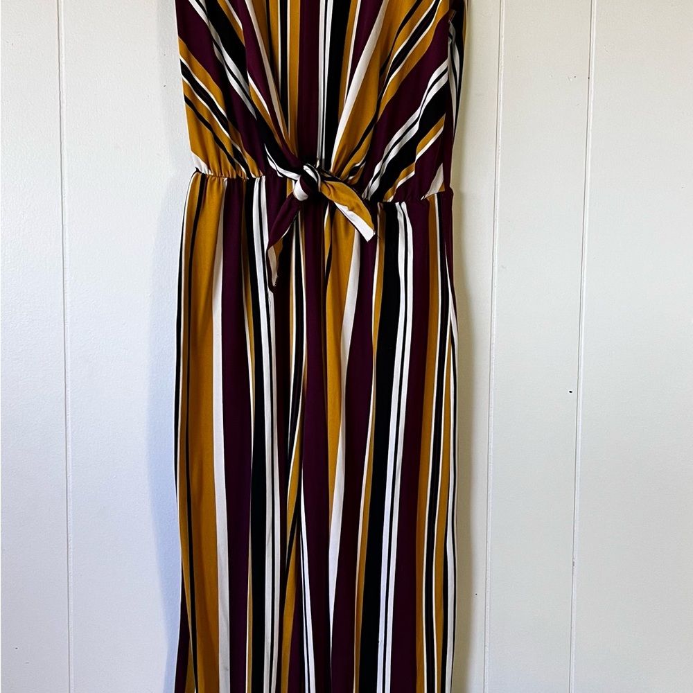 Striped Multicolor Maxi Dress